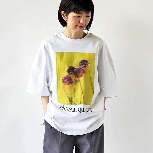 < WHYTO. > 2way フォトプリント Tシャツ