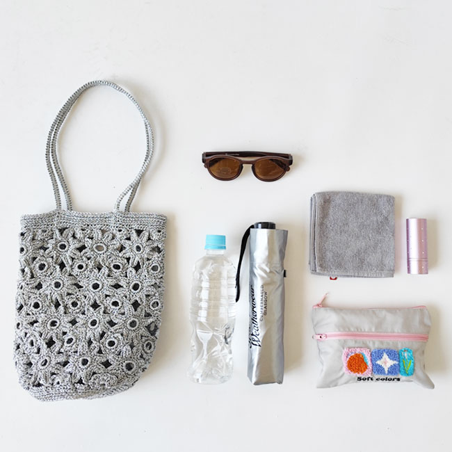 < The Bagmati> メッシュバッグ　Silver