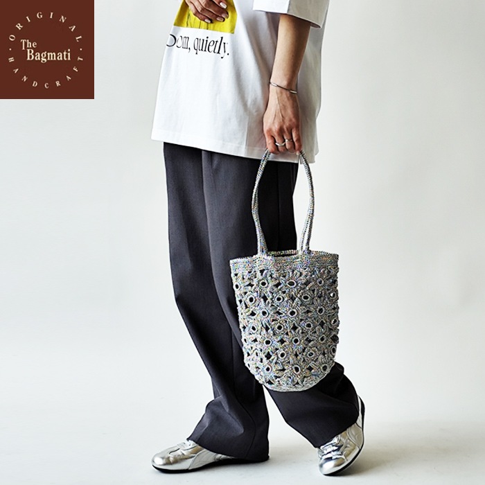 < The Bagmati> メッシュバッグ　Silver