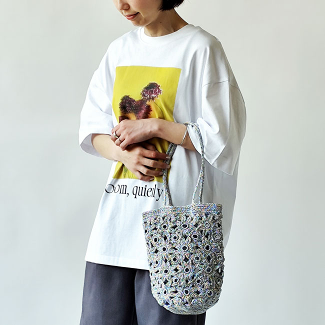 < The Bagmati> メッシュバッグ　Silver