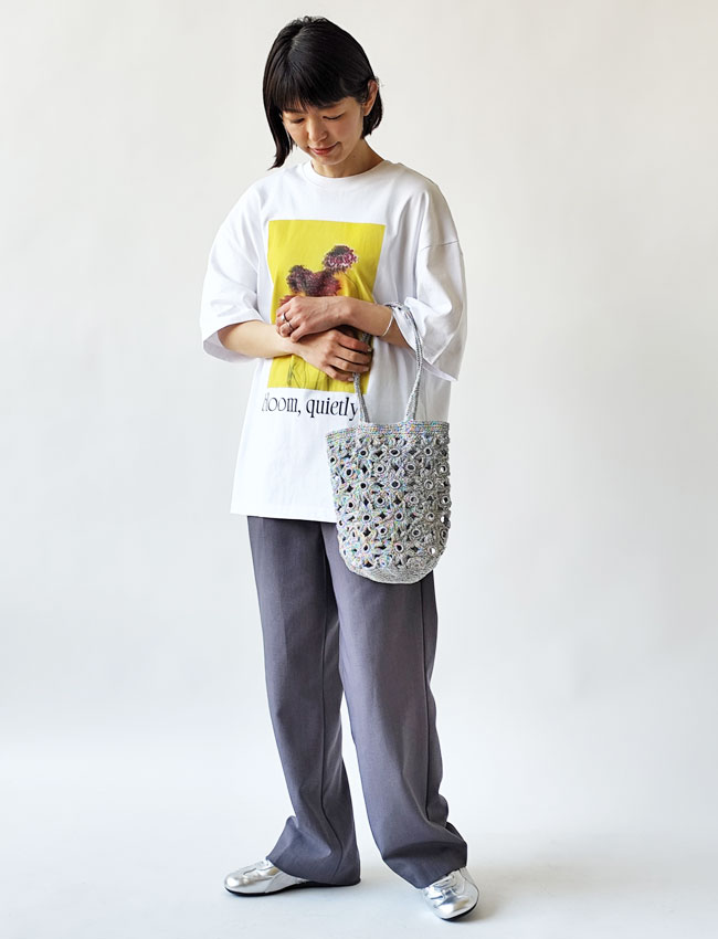 < The Bagmati> メッシュバッグ　Silver