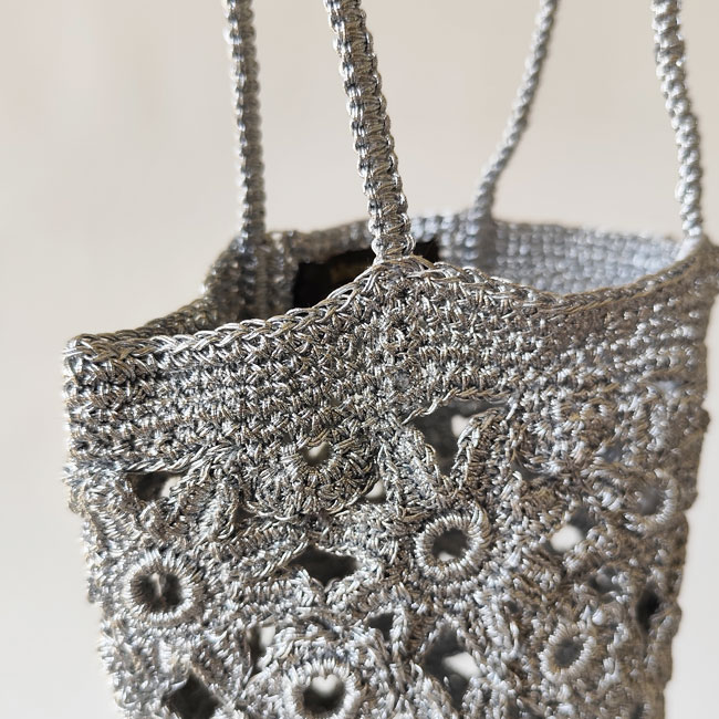 < The Bagmati> メッシュバッグ　Silver