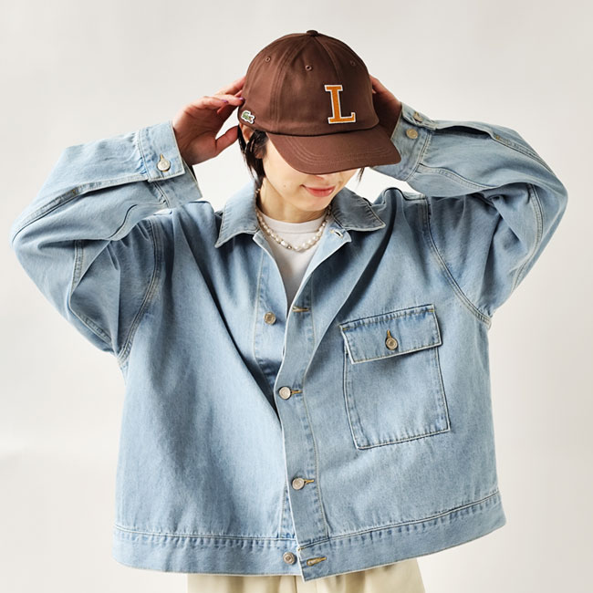 < LACOSTE > Lロゴキャップ