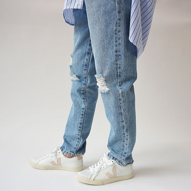 VEJA> ESPLAR Logo EXTRA-WHITE SABLE / スニーカー | SNEAKER