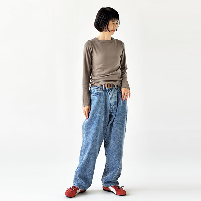 < sirenemermaid >ボートネック 長袖 Tシャツ