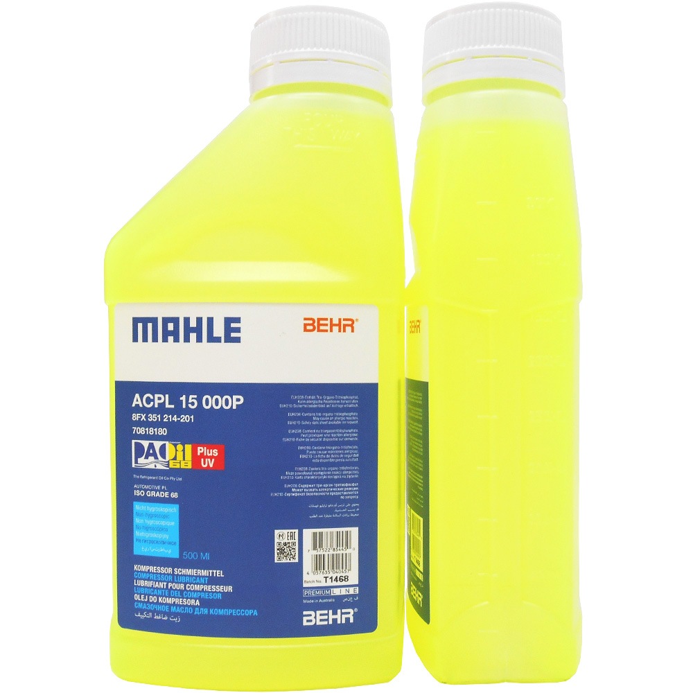 �ޡ��� �������� ����ץ�å��������� PAO 68 Plus UV oil 500ml (���ع������꡼�����зָ�������) PAG R134a �б� MAHLE BEHR ACPL15000P