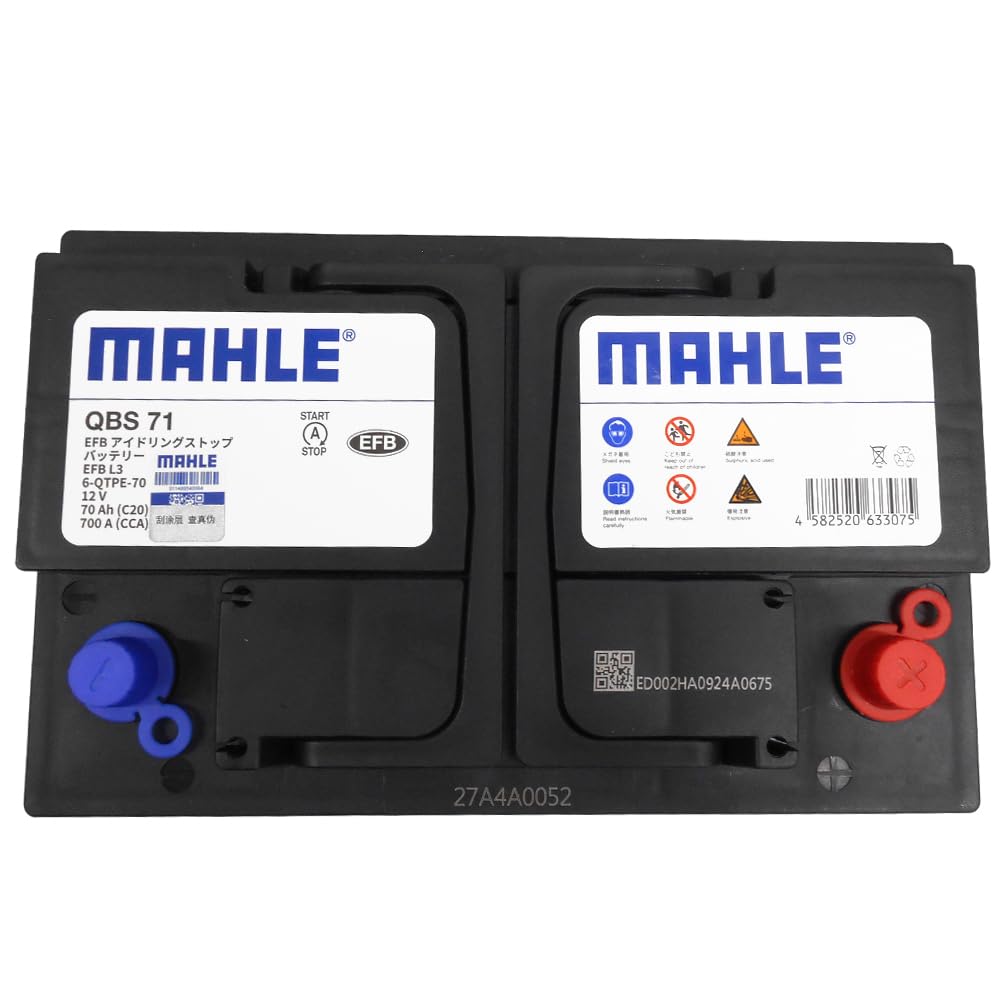 MAHLE �ޡ��� EFB �Хåƥ꡼ L3(LN3) 70Ah 700CCA ���ƥʥ󥹥ե꡼ ������ �񻺼ַ��� Ĺ��278mm ��175mm �⤵190mm QBS71 �����ɥ�󥰥��ȥå��б�