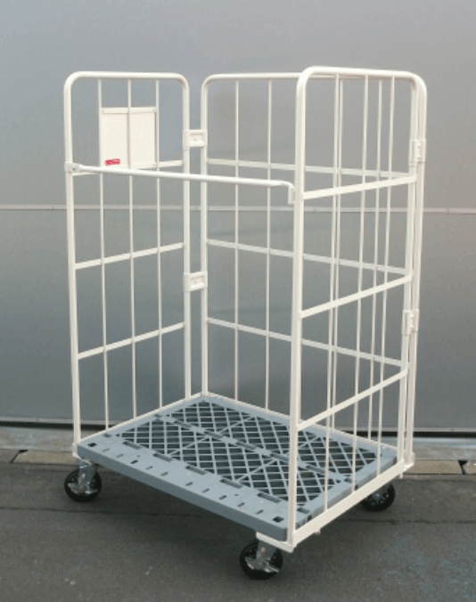 中古) カゴ台車 三栄 荷役 機械(株) I(アイ)カーゴ SIC－P5 カゴ