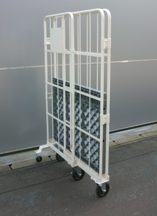 中古) カゴ台車 三栄 荷役 機械(株) I(アイ)カーゴ SIC－P5 カゴ