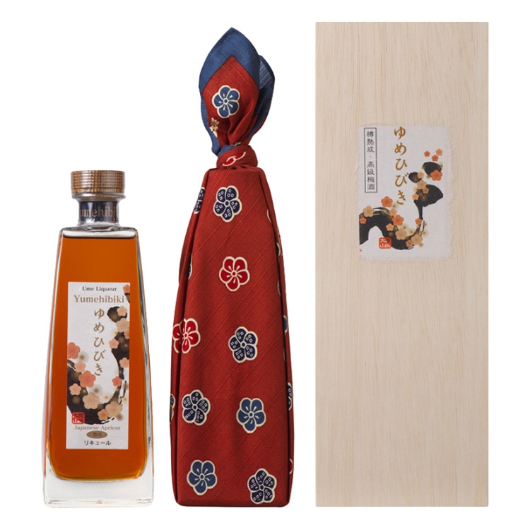 おおやま夢工房 樽仕込高級梅酒 ゆめひびき（500ml）（桐箱・風呂敷