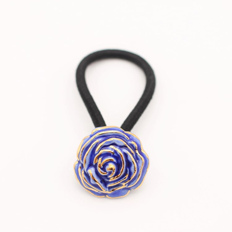 cocosara 有田焼ヘアゴム flower バラ 青 | カテゴリーから探す,九州の