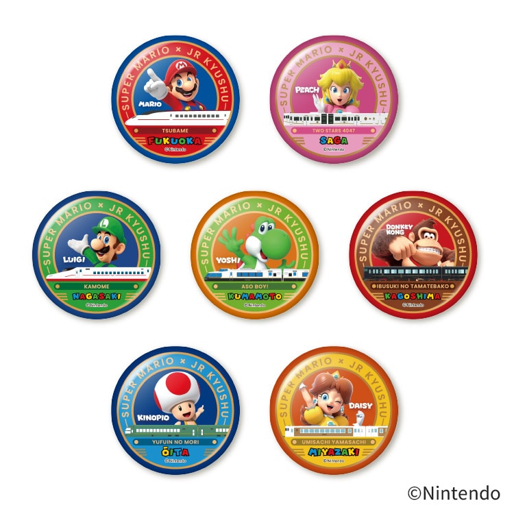 スーパーマリオ×JR九州」オリジナル カプセル入り缶バッジ | 缶バッジ