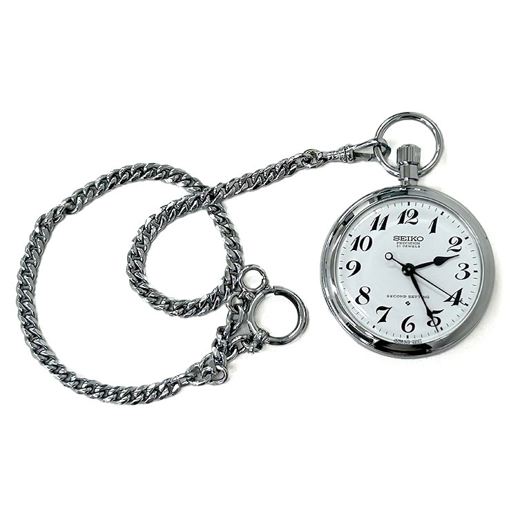 懐中時計 (手巻き式) (裏面刻印：昭50 32 門鉄)【鉄オク！第27回