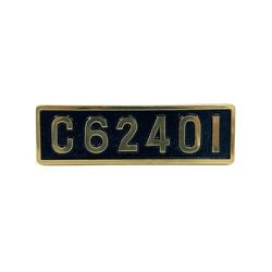 ふ*け様 C58 132 鉄道用ナンバープレート 蒸気機関車 ナンバープレート (C5752)【鉄オク！第29回
