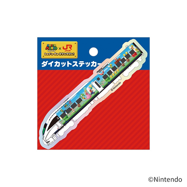 スーパーマリオ×JR九州」オリジナル ダイカットステッカー 885系