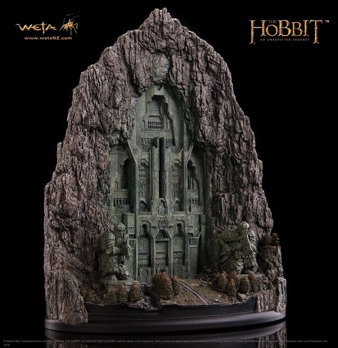 ホビット　思いがけない冒険 エレボールの正門 アートプリント　フレーム付き WETA TENZAN | ホビット 思いがけない冒険 エレボールの正門