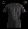 ɡ֡󥰡Tġ֥롼ȥ饤The Lord Of The Rings : T-shirt with the head of Sauron - blue pinstripe