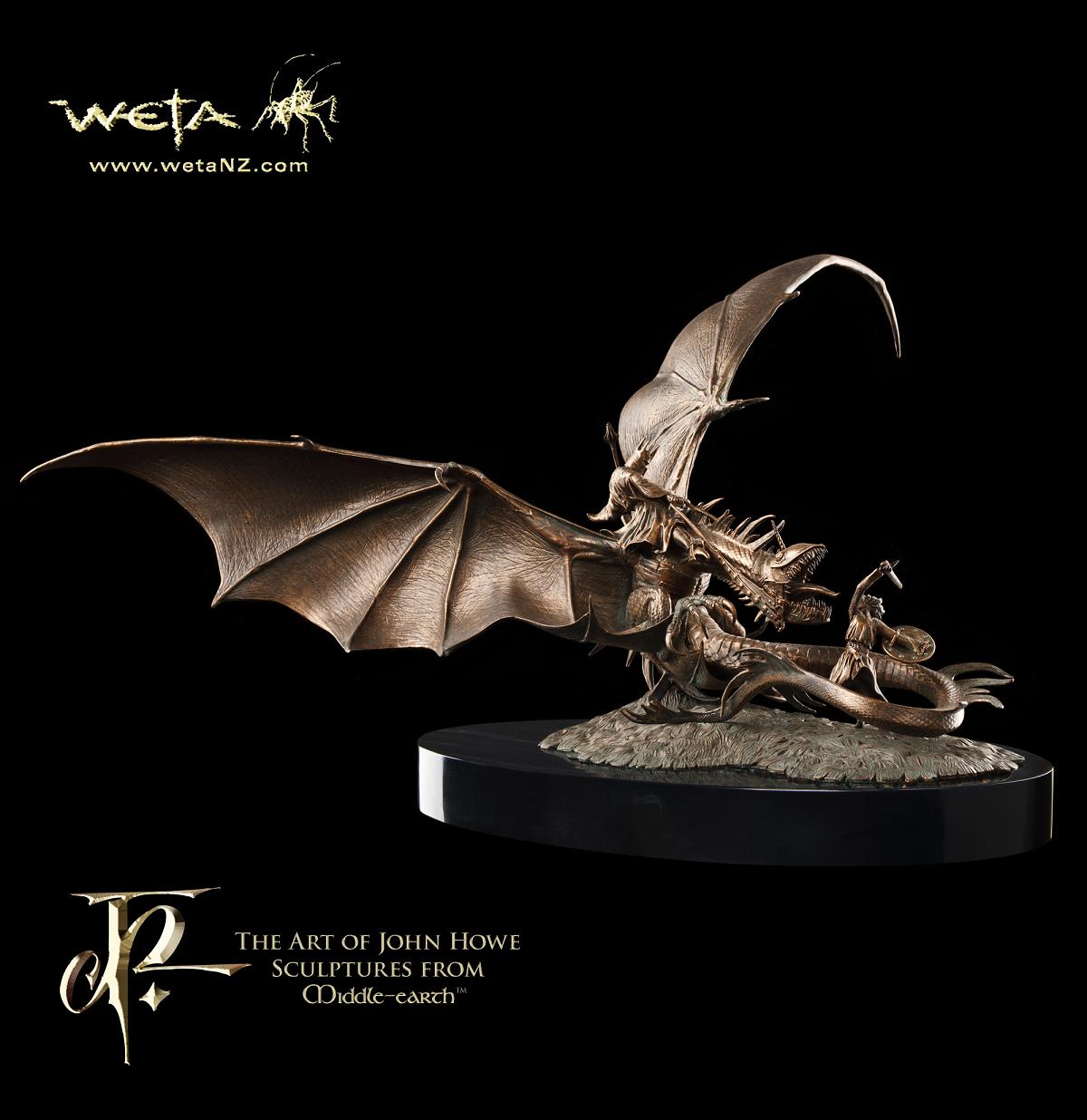 WETA TENZAN | John Howe - EOWYN AND THE NAZGUL - FAUX BRONZE 