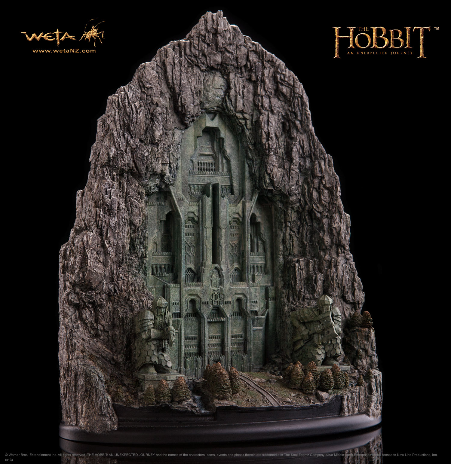 ホビット　思いがけない冒険 エレボールの正門 アートプリント　フレーム付き WETA TENZAN | ホビット 思いがけない冒険 エレボールの正門