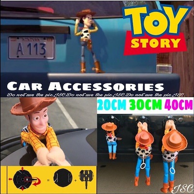 ディズニー トイストーリー ウッディー 40cm フィギュア ステッカー 車 関連 Car 車内アクセサリー Junk Street Custom