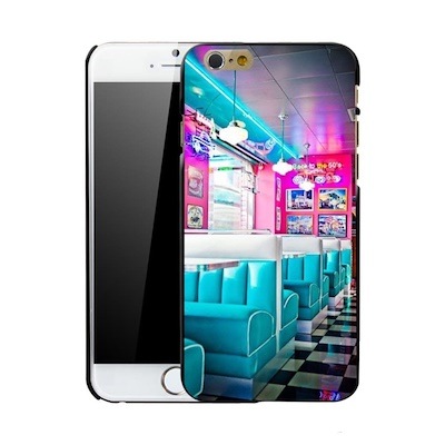 ポスター レストラン レトロ ヴィンテージ iPhoneケース ブラック ハードケース 【 タンク アイフォン スマホ カバー インパラ ロゴ USDM JDM iPhone6 iPhone6s