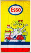 エッソ ESSO 特大フラッグ モンキー ハーレー 看板 アメ車 雑貨 ガレージ 世田谷ムーンアイズホットロッド トラック ミニクーパー ワーゲン|車 関連|車・バイク用品/釣り関連