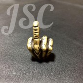 Fu*k 指 真鍮 ハンド ネックレス ブラス ハンドメイド ウォレット