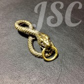 ヘビ 8 キー フック ブラス アクセサリー 真鍮ハンドメイドチェーン ハーレー