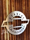 シボレー ボウタイ ステンレス 看板 サイン インパラ