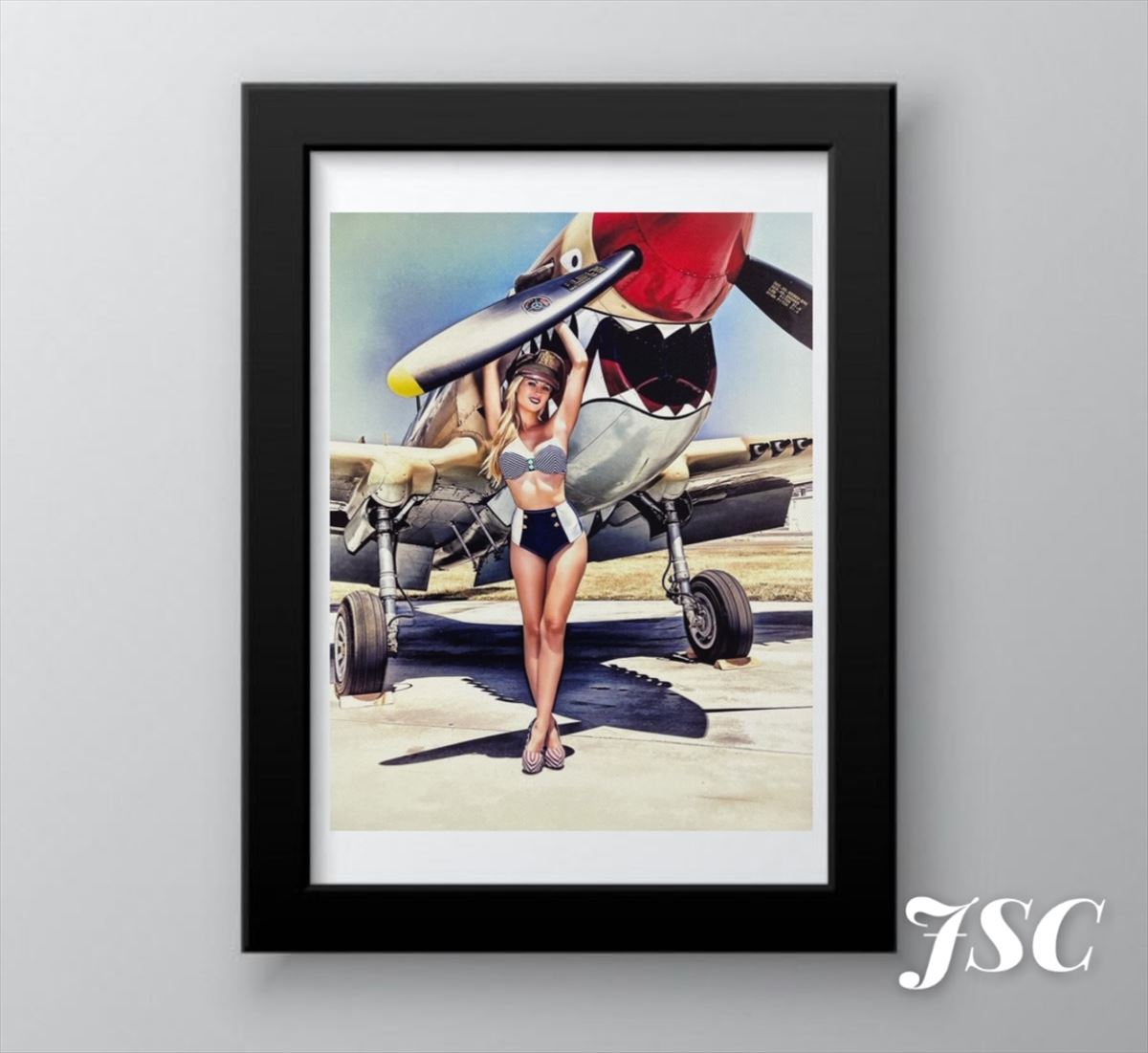 Gil Elvgren Stop Sign ピンナップアート 額装 Gil Elvgren」の