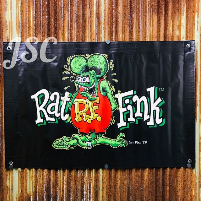 Rat Fink ラットフィンク ビニール バナー