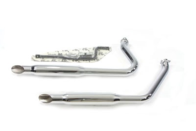 ハーレー ショベルヘッド ショーティーマフラー クローム