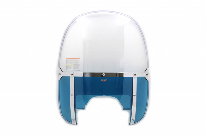 ハーレー FLH ショベルヘッド Beaded ウィンドウシールド クリア ブルー