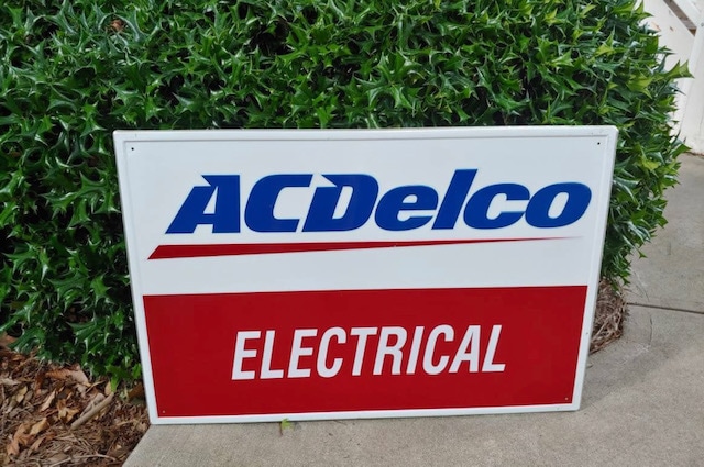 80s Acデルコ エンボス看板 バッテリー | 看板,アメ車 | Junk Street