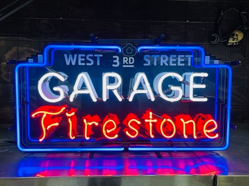 ファイヤーストーン ネオン 看板 アメリカ ハーレー ガレージ | ネオン