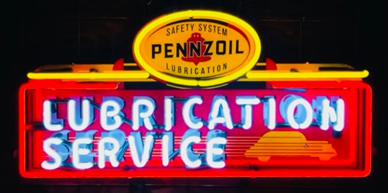 PENNZOIL オイル ネオン サイン 看板 ハーレー 世田谷ベース | ネオン