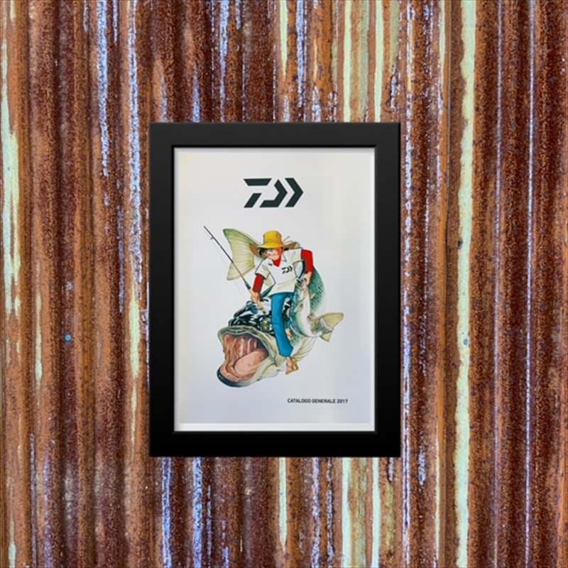 釣りキチ三平 額縁入りポスター 釣りキチ三平 B4サイズ ポスター 額