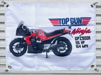 ���掠�� TOP GUN Ninja GPZ900R �ȥåץ��� �˥󥸥� �Хʡ� �ե�å��� BB94