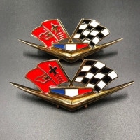 インパラ ゴールド フラッグ エンブレム シボレー