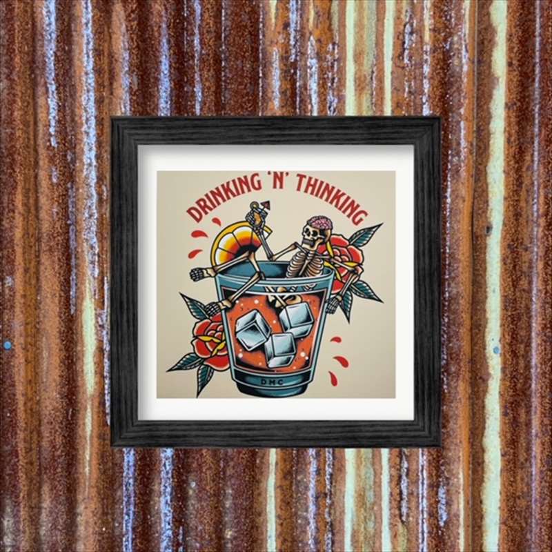 アメリカンタトゥー ポスター キャンバス 刺青 スカル ハワイ 南国