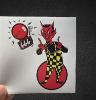 デビル ステッカー ホットロッド ヴィンテージ ハーレー