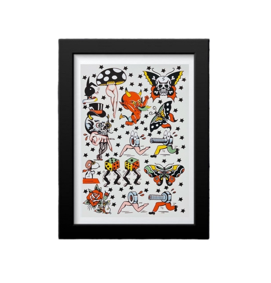 ビンテージ☆レッド デビル☆壁掛け☆ポスター☆アート☆悪魔