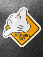 グッド バイブス 防水 ステッカー  SHI15
