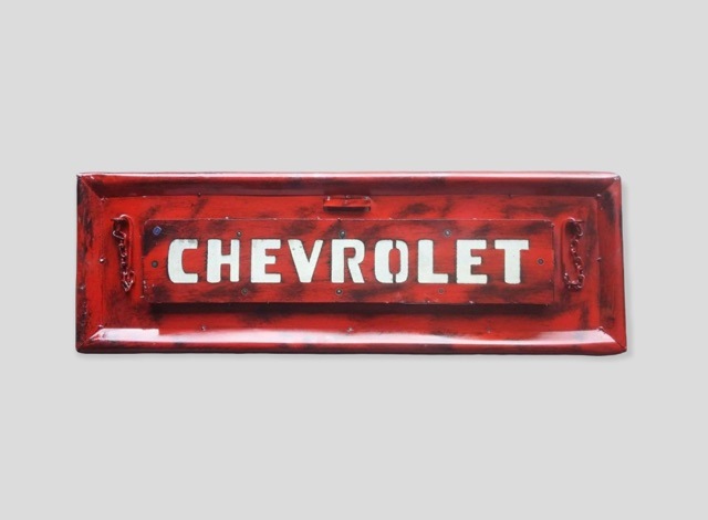 シボレー Chevrolet リアゲート テールゲート 壁掛け オブジェ 看板