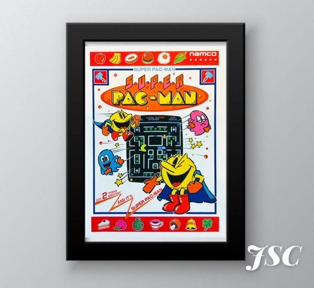 PAC-MAN パックマン キャンバス ポスター PA62 | ポスター,アメリカ