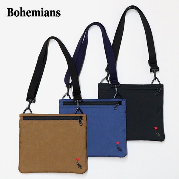 ボヘミアンズ/BOHEMIANS ソリッドナイロンオックスサコッシュ ショルダーバッグ SOLID NYLON OX SACOCHE BAG BH-153 メンズ レディース【メール便可能】