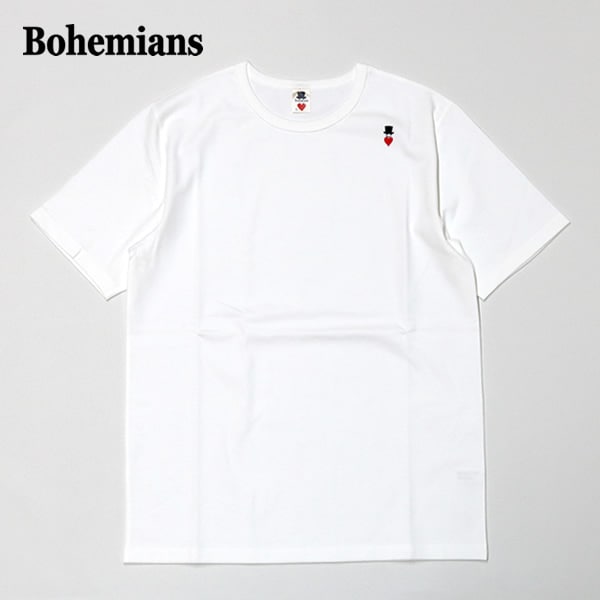 ボヘミアンズ/BOHEMIANS スパンリブクルーネック半袖Tシャツ ストレッチTシャツ BT-40 メンズ レディース【1点のみメール便可能】