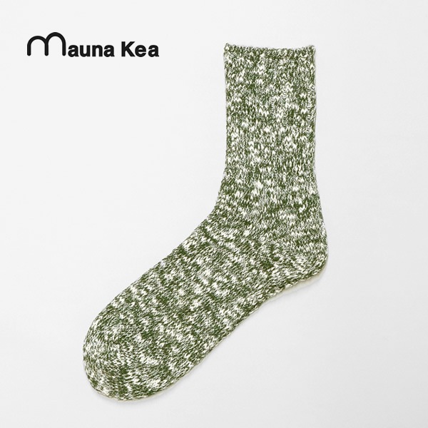 マウナケア/Mauna kea スラブネップツイスター杢ソックス クルーソックス 靴下 206502 106502 レディース メンズ【メール便可能】