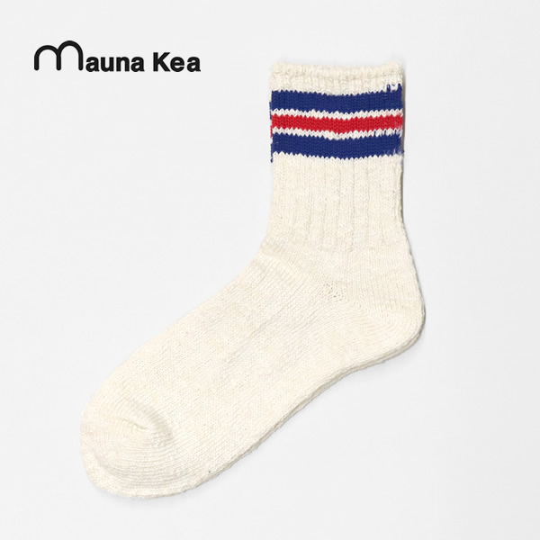 マウナケア/Mauna kea スラブネップ3本ラインソックス 靴下 206503 106503 レディース メンズ【メール便可能】