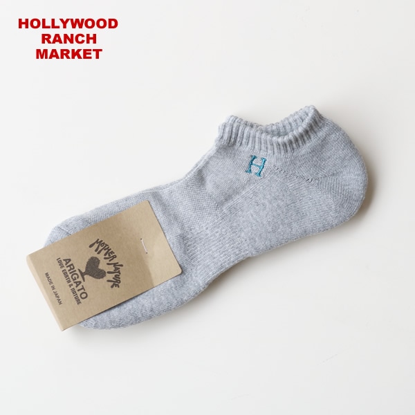 ハリウッドランチマーケット/HOLLYWOOD RANCH MARKET Hエンブロイダリー パイルスニーカーソックス 靴下 700086441 メンズ レディース【メール便可能】